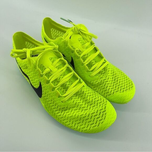 Nike Zoom Mamba V DR9945-700 Electric Yellow Track Spike Running Shoes Size 9.5 - Picture 3 of 17